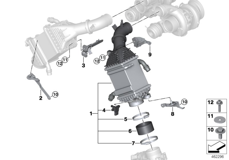 Genuine BMW 17517848357 Support ZYL. 1-4 (Inc. X5 M & X6 M) | ML Performance UK Car Parts