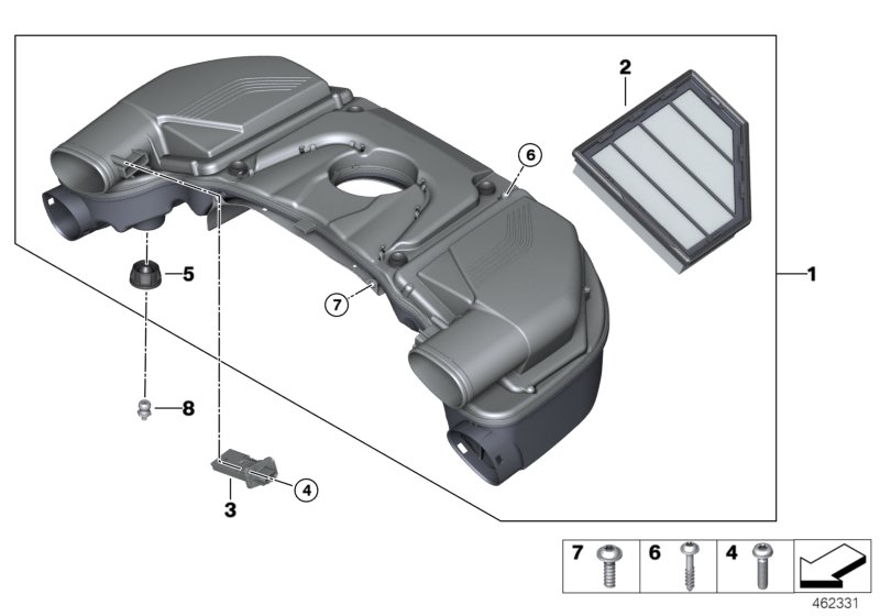 Genuine BMW 13718622618 G12 G30 G11 Intake Muffler (Inc. 750i, M550iX & 750iX) | ML Performance UK Car Parts