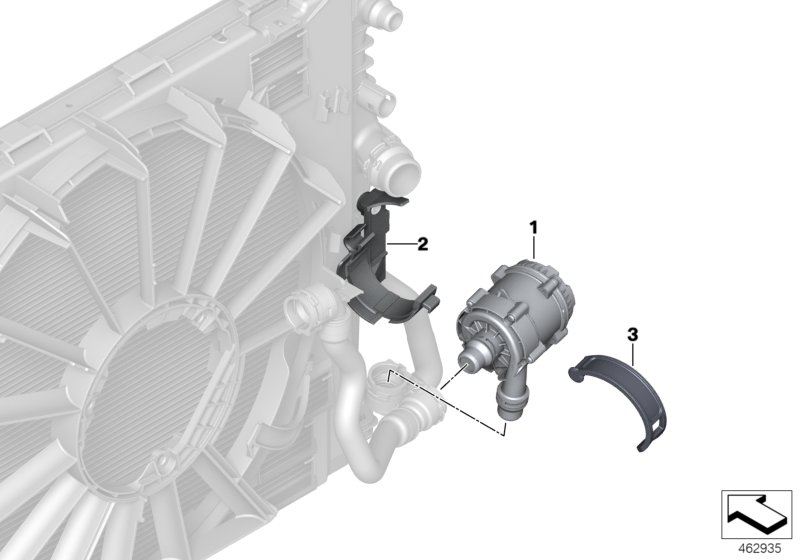 Genuine BMW 11518482744 G30 G07 G31 Auxiliary Water Pump (Inc. 740iX, 750iX & X7 M50dX) | ML Performance UK Car Parts