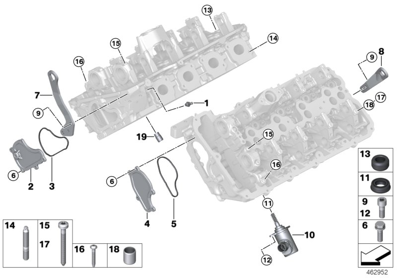 Genuine BMW 11128611345 F90 G06 G12 Shackle Zyl. 1-4 (Inc. M5, M850iX & 750LiX) | ML Performance UK Car Parts