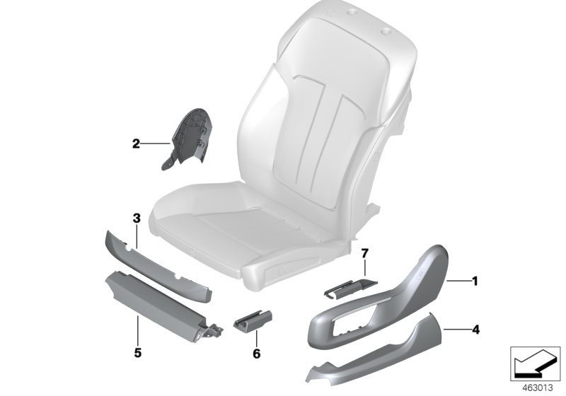 Genuine BMW 52107990423 G11 G12 Finisher, Upper Rail, Exterior, Left RAUCHWEISS (Inc. 750LiX 4.4, 740Le & 740iX) | ML Performance UK Car Parts