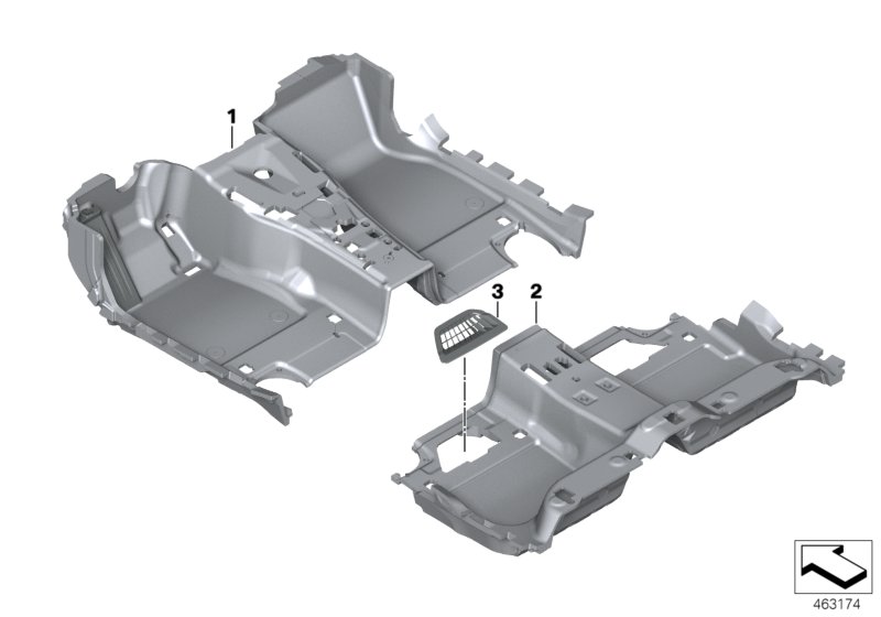 Genuine BMW 51477990524 Floor Covering Rear TARTUFO (Inc. 745LeX, 740Le & 750i) | ML Performance UK Car Parts