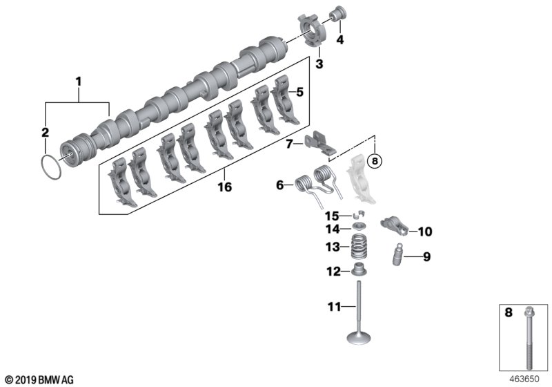 Genuine BMW 11127544556 E67 E53 RR1 Torx Bolt M7X43 (Inc. 760LiS, 745LiS & Drophead) | ML Performance UK Car Parts