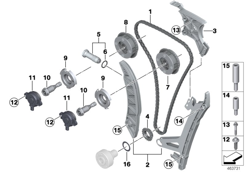 Genuine BMW 11367583820 F36 F26 F32 Vanos Central Valve (Inc. X3 20i, X1 28i & X5 40eX) | ML Performance UK Car Parts