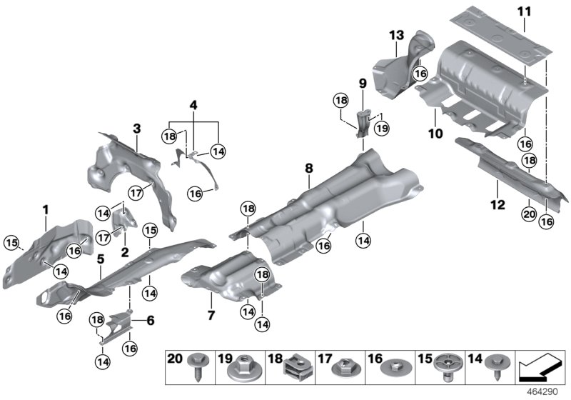 Genuine BMW 51487340218 G12 Fuel Tank Heat Insulation (Inc. 740eX, 740Le & 740LeX) | ML Performance UK Car Parts