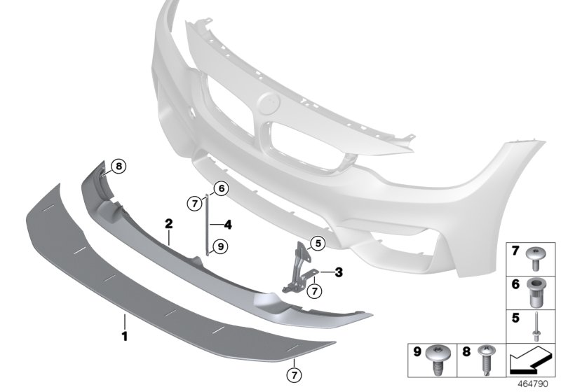 Genuine BMW 51118065281 Adapter For Front Splitter GTS (Inc. M4 GTS) | ML Performance UK Car Parts