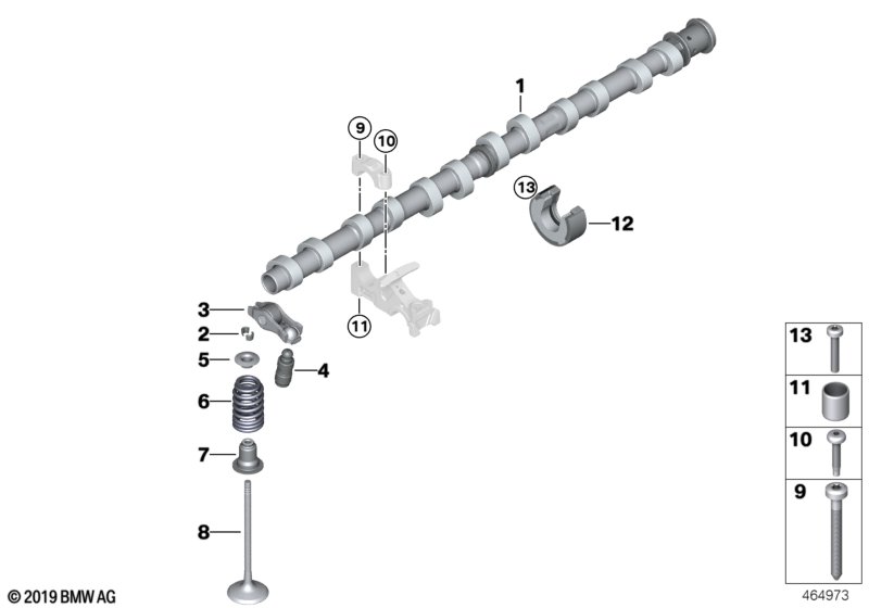 Genuine BMW 11318664037 G30 G29 F33 Inlet Camshaft (Inc. 540iX, 840iX & 740i) | ML Performance UK Car Parts