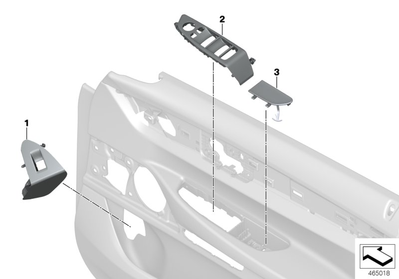 Genuine BMW 51417994951 G11 G12 Cover For Handle Recess, Left AMARONE (Inc. 725Ld, 745LeX & 750iX) | ML Performance UK Car Parts