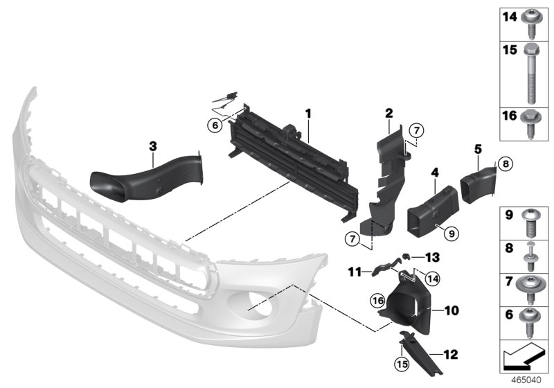 Genuine BMW Mini 51647360187 F56 F55 Air Duct, Left COOPER S (Inc. JCW, Cooper S & Cooper SD) | ML Performance UK Car Parts