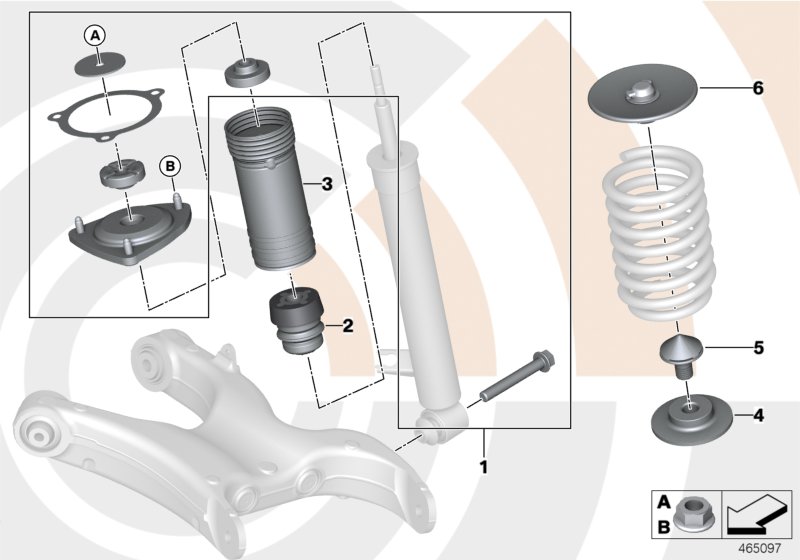 Genuine BMW 33522413675 E70 E71 Repair Kit For Support Bearing VALUE LINE (Inc. X5) | ML Performance UK Car Parts