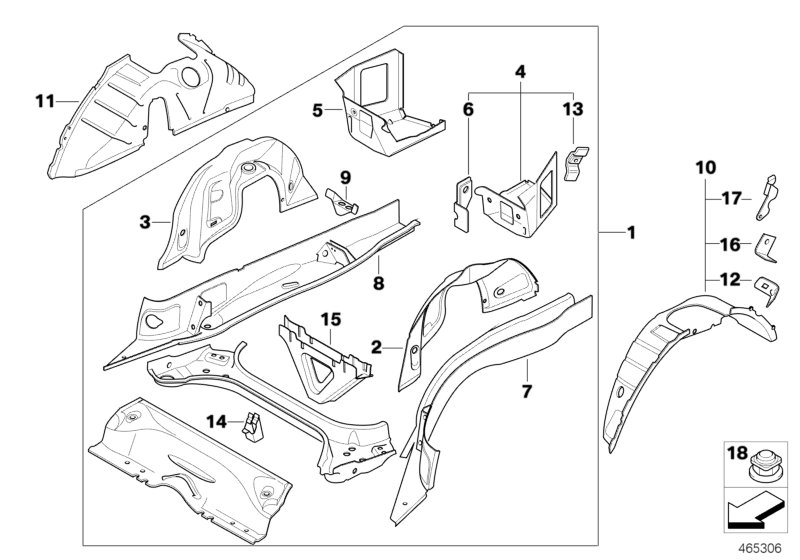 Genuine BMW 41117179571 E88 E93 Mount, Tension Strut (Inc. 320i, 325i & 128i) | ML Performance UK Car Parts