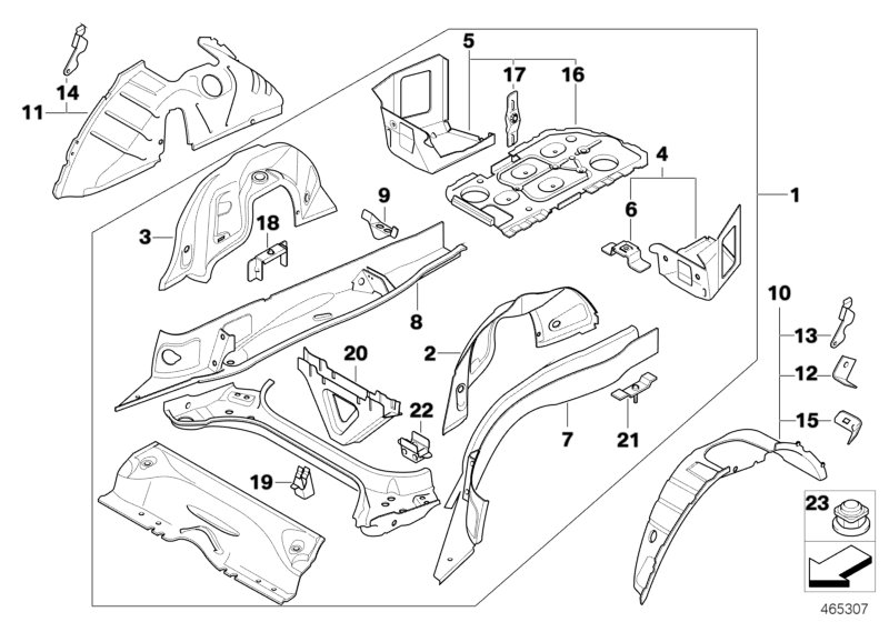 Genuine BMW 41117178137 E93 E92 Bracket For Battery Strap At Rear (Inc. 325d) | ML Performance UK Car Parts