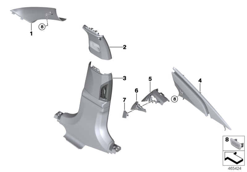 Genuine BMW 51437990168 G12 G11 Cover Cap 