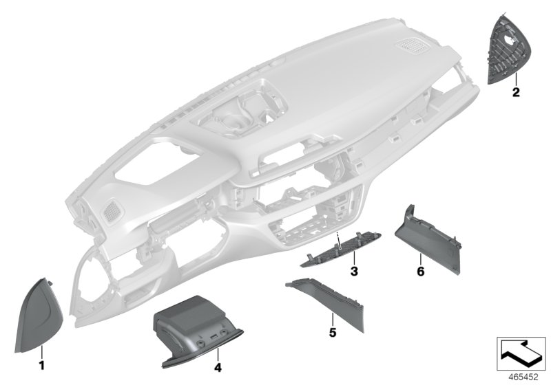 Genuine BMW 51457991059 G11 Fold-Out Bin, Driver Side, Leather FIONAROT (Inc. 740e, 750LiX 4.0 & 730Li) | ML Performance UK Car Parts