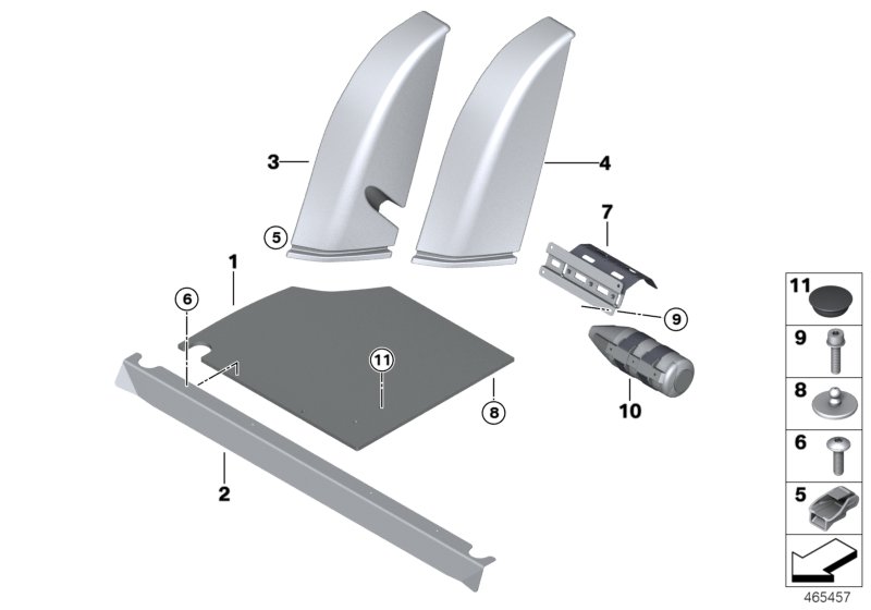 Genuine BMW 52208067618 Side Finisher, Right, Alcantara GTS (Inc. M4 GTS) | ML Performance UK Car Parts