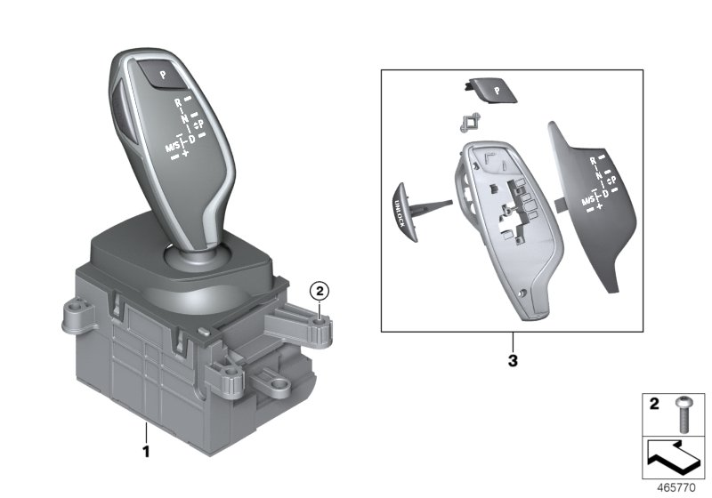 Genuine BMW 61317947687 G11 G12 Gear Selector Switch (Inc. 740eX, 740dX & 740LiX) | ML Performance UK Car Parts