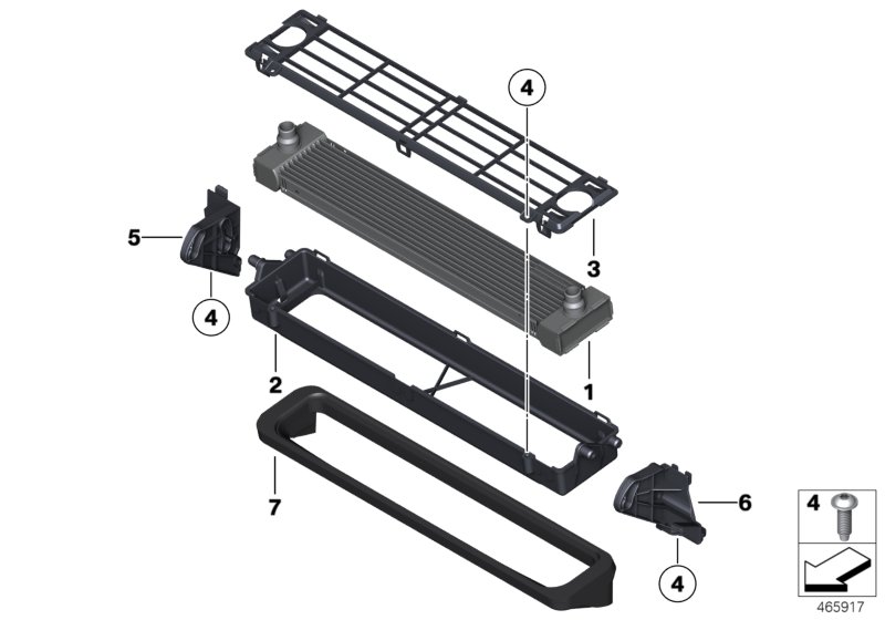 Genuine BMW 17118570832 E70 Bracket, Radiator Bottom Left (Inc. X6 M50dX) | ML Performance UK Car Parts