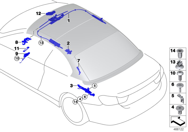 Genuine BMW 54377290348 F33 F83 Base Plate Right (Inc. 435iX, 428i & 425d) | ML Performance UK Car Parts