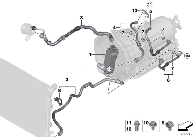 Genuine BMW 17228644295 Bracket For Transmission Oil Cooler (Inc. 330e) | ML Performance UK Car Parts