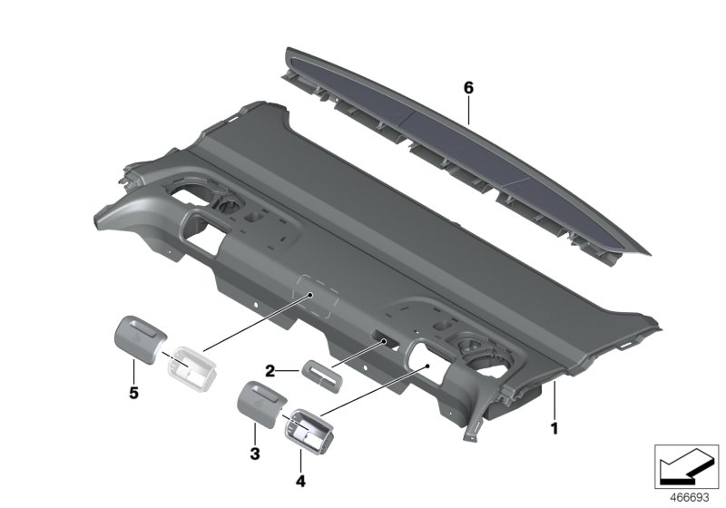 Genuine BMW 51467990209 G12 G11 Trim Cover For Top Tether RAUCHWEIß (Inc. 750dX, 750Li & 730i) | ML Performance UK Car Parts