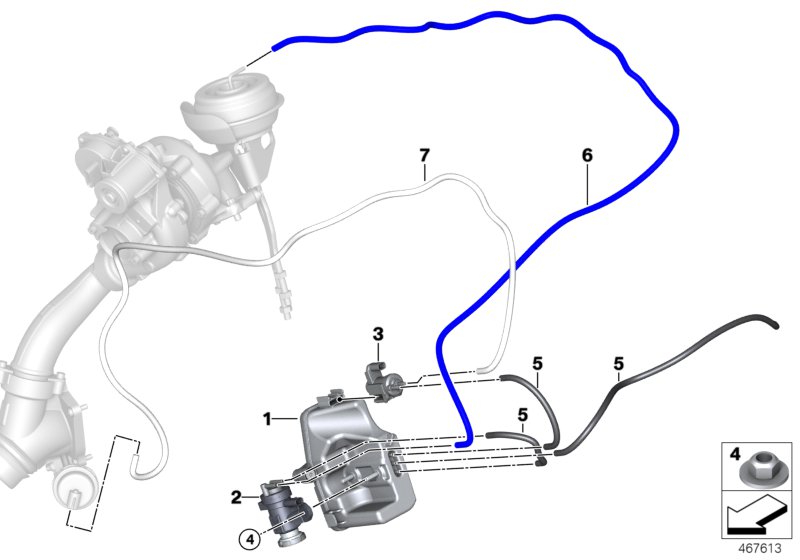 Genuine BMW 11658575055 G14 G12 G16 Vacuum Reservoir (Inc. 740dX, 740LdX & 840dX) | ML Performance UK Car Parts