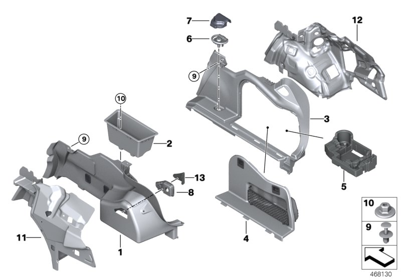 Genuine BMW 51477348308 F30 Right Trunk Trim (Inc. 330e) | ML Performance UK Car Parts