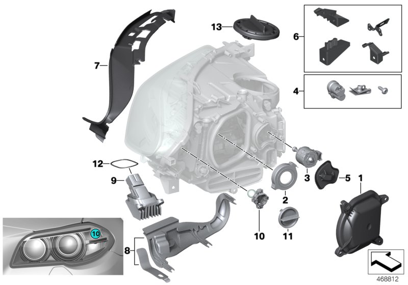 Genuine BMW 63117349289 F11 F10 Covering Cap Left (Inc. 528i, Hybrid 5 & 535d) | ML Performance UK Car Parts