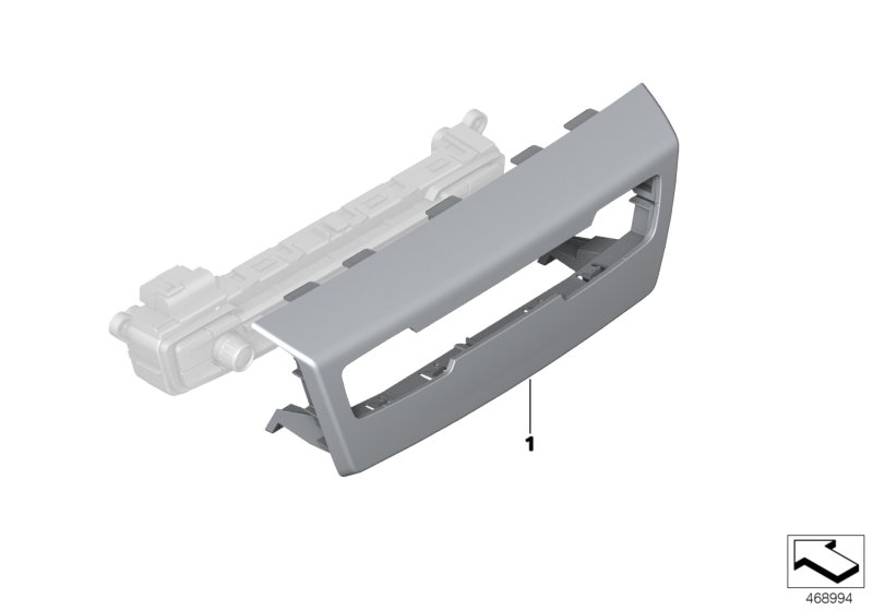 Genuine BMW 64119312393 F45 F46 Trim Cover, Control Panel, Audio (Inc. 218i, 218dX & 218d) | ML Performance UK Car Parts