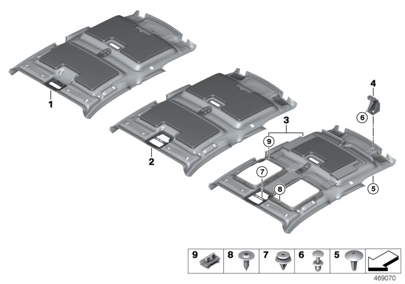 Genuine BMW 51447275679 Headlining, Lift-Up & Slide-Back Sunroof (Inc. i3 94Ah, i3s 94Ah Rex & i3 120Ah) | ML Performance UK Car Parts