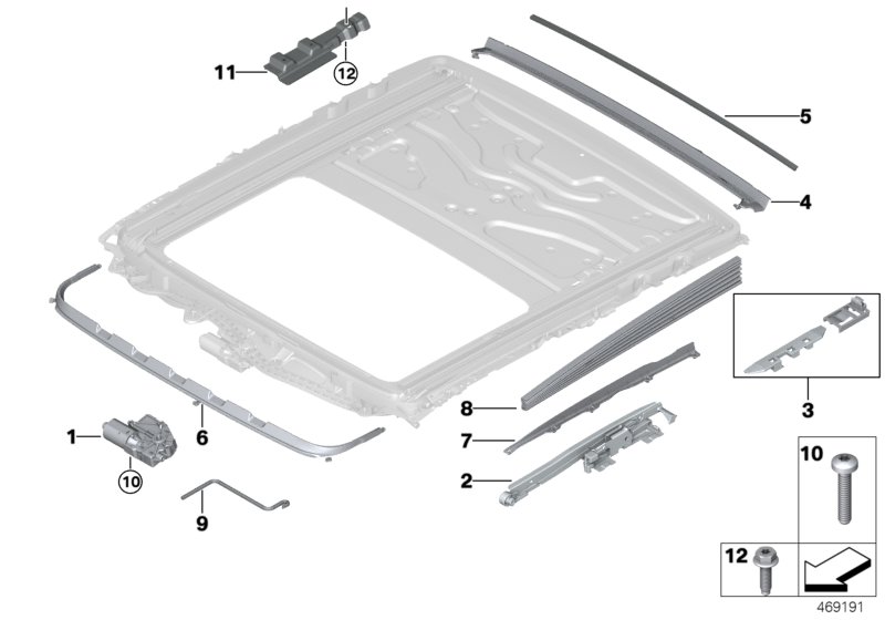 Genuine BMW 67617316536 G12 G11 G30 Drive Unit For Sunroof (Inc. 750LdX, 750dX & 740iX) | ML Performance UK Car Parts