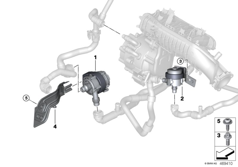 Genuine BMW 11518679882 F45 I01 Auxiliary Water Pump (Inc. i3s & 225xe) | ML Performance UK Car Parts