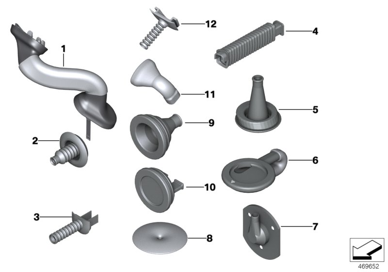 Genuine BMW 61139249593 E71 Grommet, Trunk Lid (Inc. X6 50iX, X6 35dX & X6 M) | ML Performance UK Car Parts