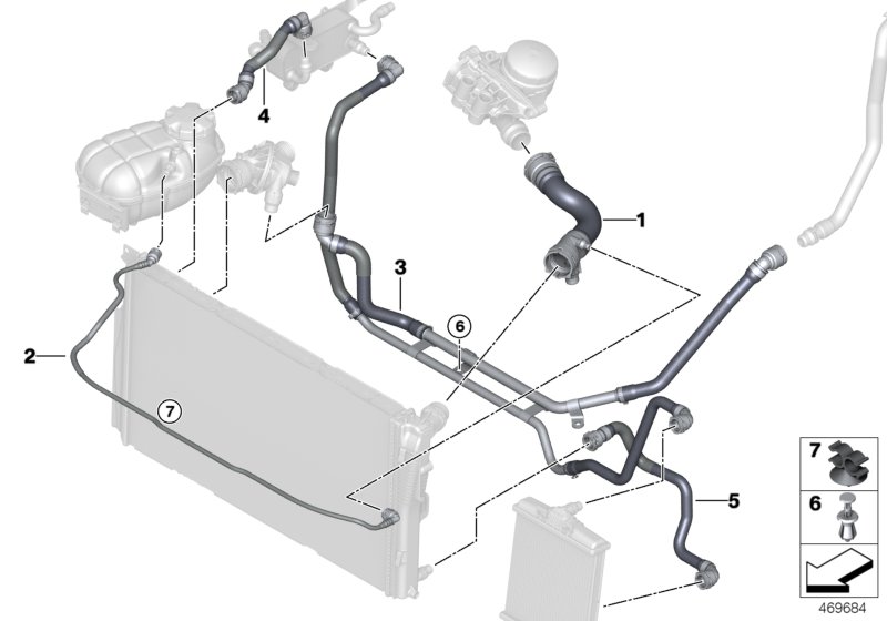 Genuine BMW 17127853793 F87 Hose, Radiator  (Inc. M2) | ML Performance UK Car Parts