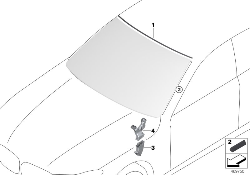 Genuine BMW 61667357252 G11 Water Drain Channel, Upper Right (Inc. 730i, 730Li & 740Li) | ML Performance UK Car Parts