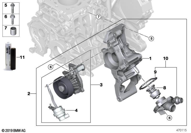 Genuine BMW 11518577894 F46 F56 F48 Thermostat Housing (Inc. 218d, Cooper D ALL4 & X1 18dX) | ML Performance UK Car Parts