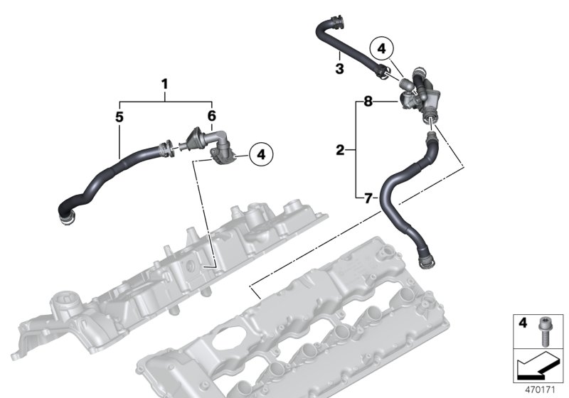 Genuine BMW 11158654628 G12 RR6 RR31 Connecting Line (Inc. Cullinan Black Badge, 760i & Phantom EWB) | ML Performance UK Car Parts