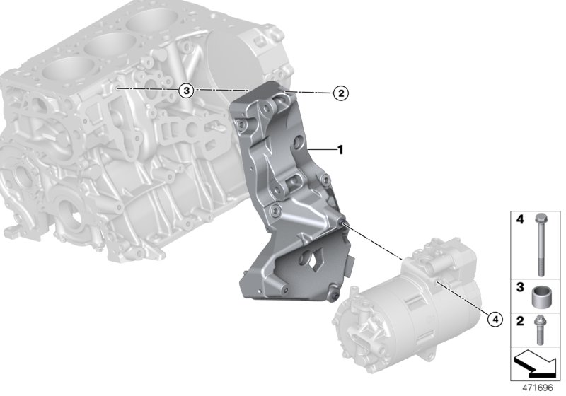 Genuine BMW 11168620708 F45 Aggregate Support (Inc. 225xe & Cooper SE ALL4) | ML Performance UK Car Parts