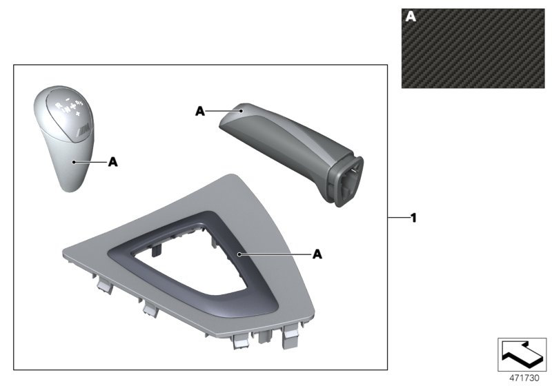 Genuine BMW 51952464126 Interior Equip.Kit Carbon/Alcantara M PERFORMANCE | ML Performance UK Car Parts