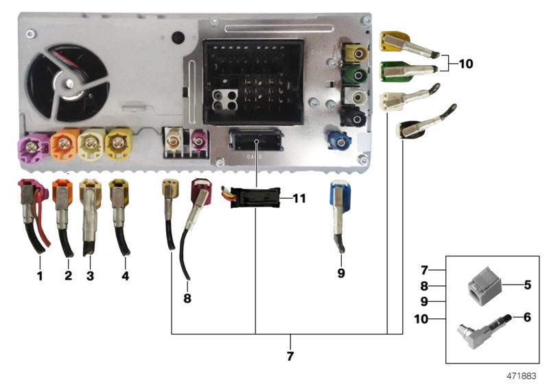 Genuine BMW 61119396021 G11 G12 Rep.Module Aerial Fm1/ Fm2/Bluetooth (Inc. 725Ld, 750Li & 730i) | ML Performance UK Car Parts