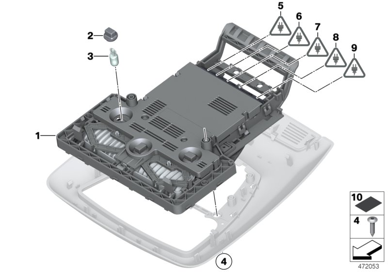 Genuine BMW 61319232055 Rep. Kit For Switch Module, Headliner (Inc. Alpina B7L, 740LiX & 525dX) | ML Performance UK Car Parts