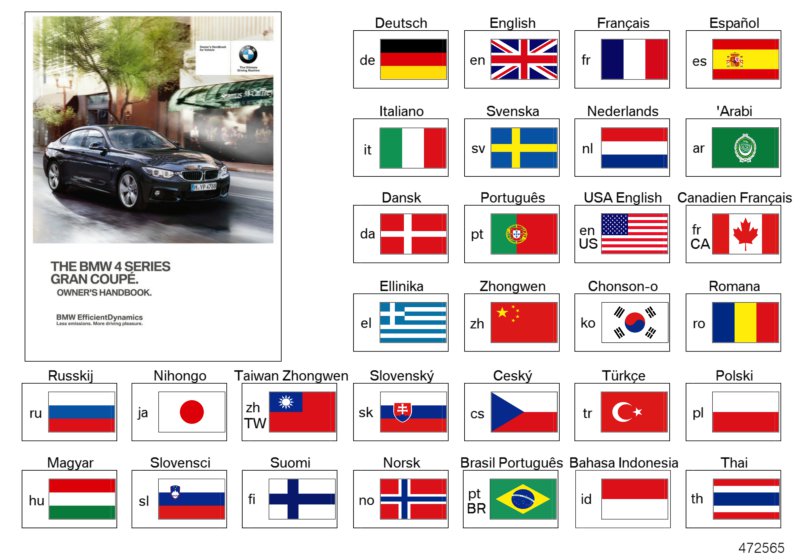 Genuine BMW 01402973185 Owner's Manual For F36 FRCA (Inc. 440i, 428i & 435i) | ML Performance UK Car Parts