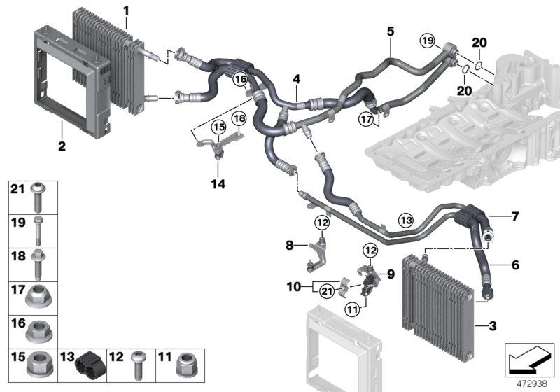 Genuine BMW 17228676450 Bracket For Engine Oil Cooler Line (Inc. M760iX & M760LiX) | ML Performance UK Car Parts