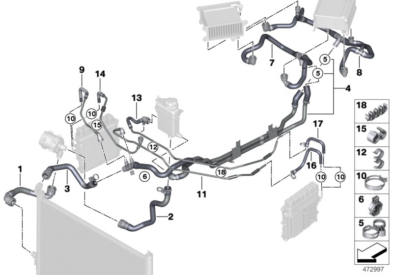 Genuine BMW 17128602738 G12 Refrigerant Pipe (Inc. M760iX & M760LiX) | ML Performance UK Car Parts