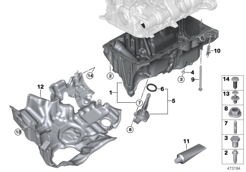 Genuine BMW 11148581908 G30 G01 G02 Cover, Acoustic (Inc. X3 18d, X3 20i & X4 20iX) | ML Performance UK Car Parts