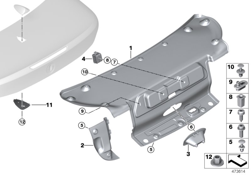 Genuine BMW 51497295255 F83 F33 Left Tail Light Cover (Inc. 435i) | ML Performance UK Car Parts