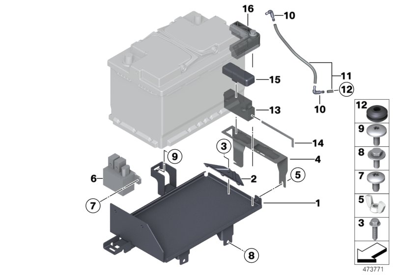 Genuine BMW 61217586426 E89 F10 Battery Terminal Clamp (Inc. Z4 23i) | ML Performance UK Car Parts