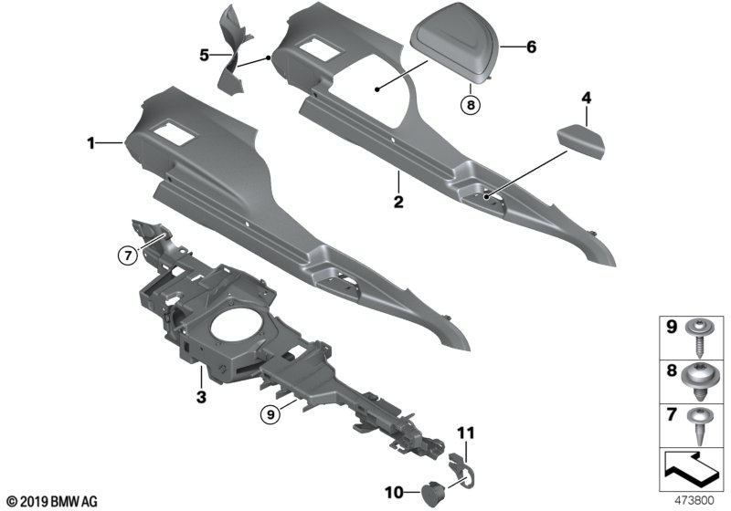 Genuine BMW 51477325800 Trim Panel, Railing Right SCHWARZ (Inc. 318d, 330dX & 320i) | ML Performance UK Car Parts