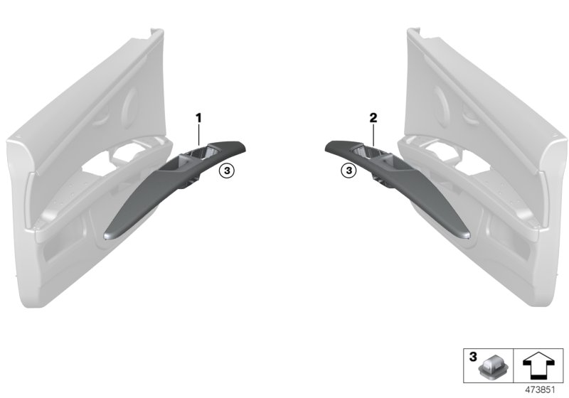 Genuine BMW 51417844083 E93 E92 Armrest, Front Left SCHWARZ (Inc. M3) | ML Performance UK Car Parts