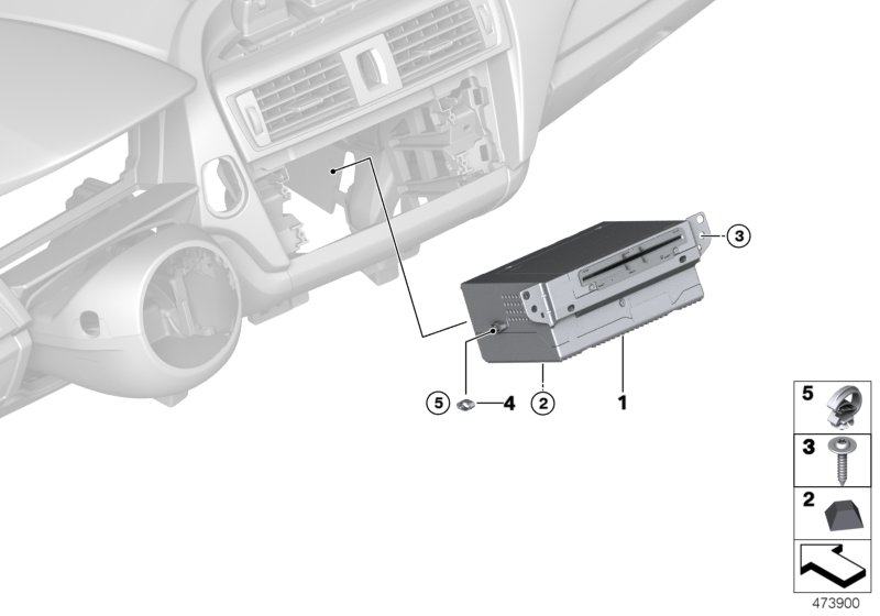 Genuine BMW 61139322724 Clip (Inc. 220dX, X3 30iX & 730d) | ML Performance UK Car Parts