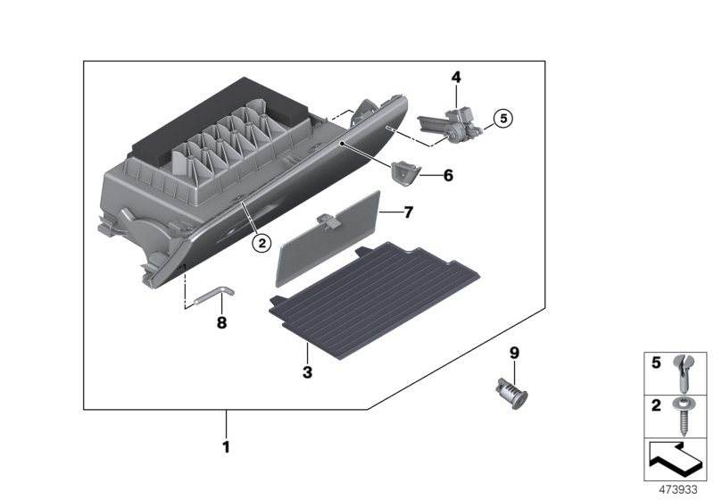 Genuine BMW 51169393151 F39 F48 Pin Glove Compartment Damper (Inc. X2 28iX, X1 16d & X2 18i) | ML Performance UK Car Parts